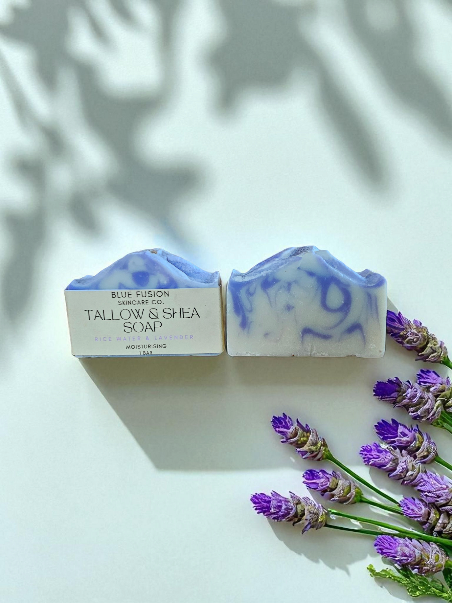 Tallow and rice water soap