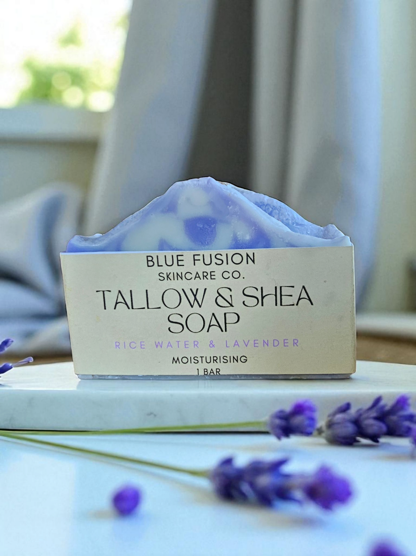 Tallow and rice water soap